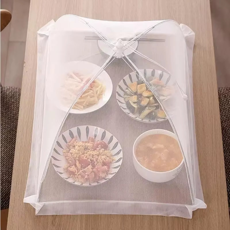 Food Cover Mesh Folding Washable Flies Tables Cover Insect Proof Protective Dish Covers Home Kitchen Storage Accessaries